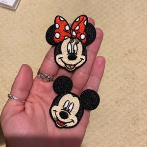 1 inch Mickey and Minnie SCL Patch